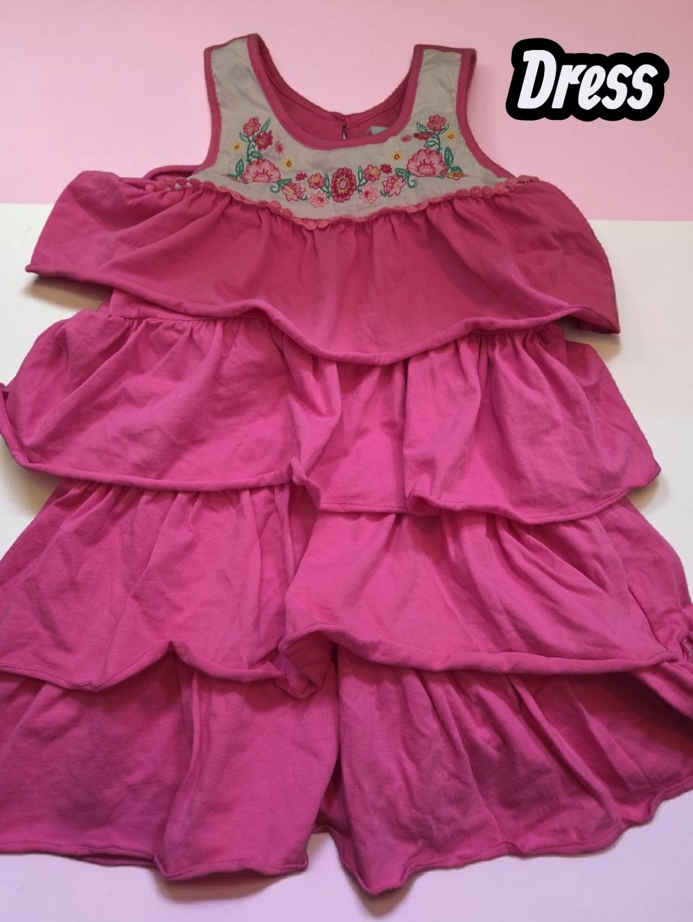 *1287 Chelsea's Corner tier dress Girls 4T